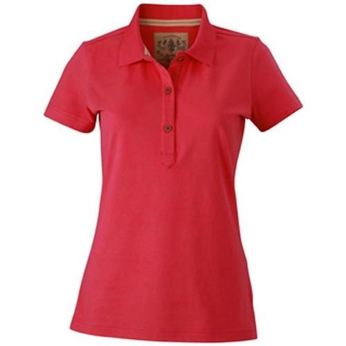 textil Mujer Tops y Camisetas James And Nicholson FU492 Rojo