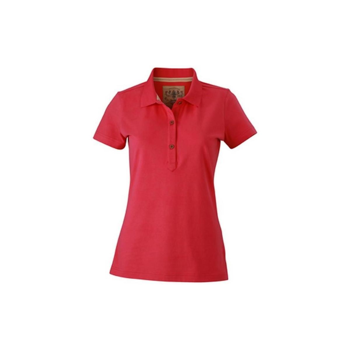 textil Mujer Tops y Camisetas James And Nicholson FU492 Rojo
