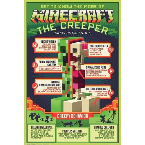 Casa Afiches / posters Minecraft TA4673 Verde