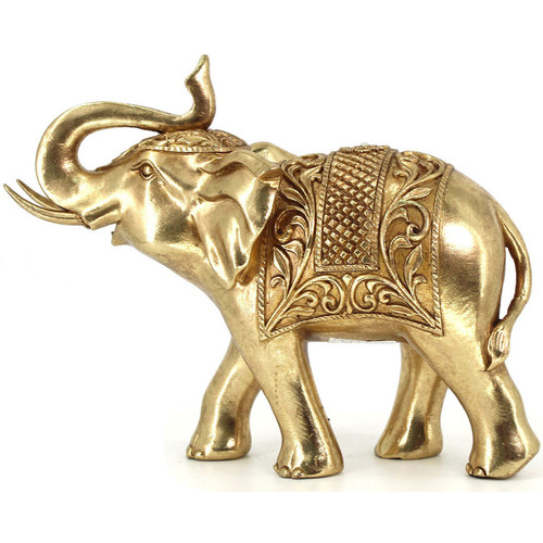 Casa Figuras decorativas Signes Grimalt Figura de Elefante Oro