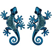 Casa Figuras decorativas Signes Grimalt Figura Lagartos 2 Unidades Azul