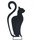 Casa Figuras decorativas Signes Grimalt Adorno Pared Gato Negro