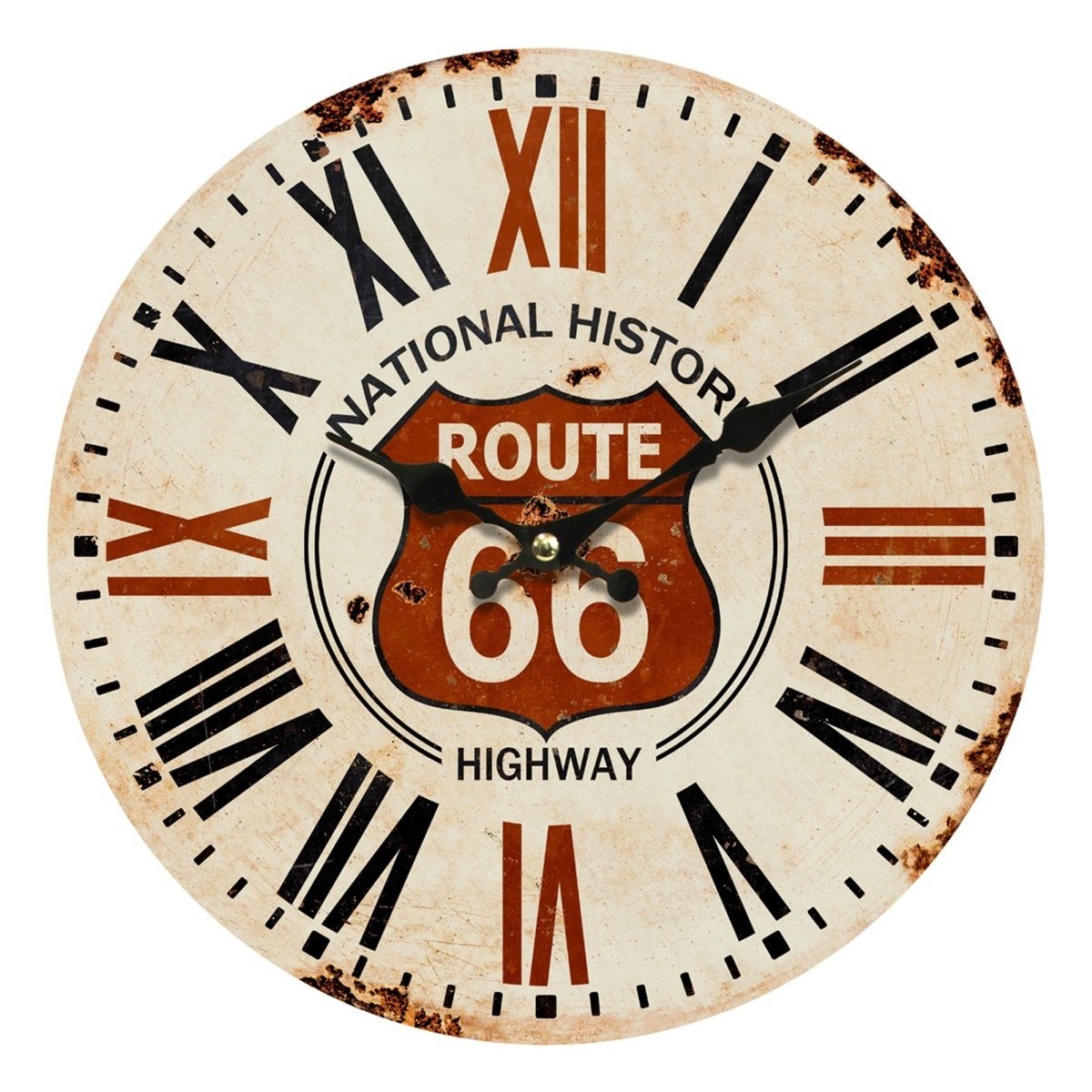 Casa Relojes Signes Grimalt Reloj Pared Route 66 Marrón