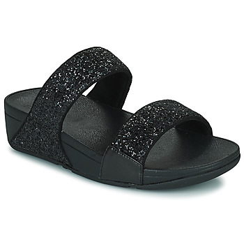 Zapatos Mujer Zuecos (Mules) FitFlop Lulu Slide - Glitter Negro