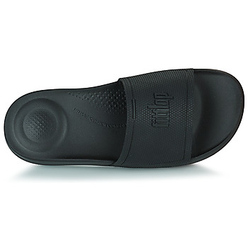 FitFlop Iqushion Pool Slide Tonal Rubber Negro