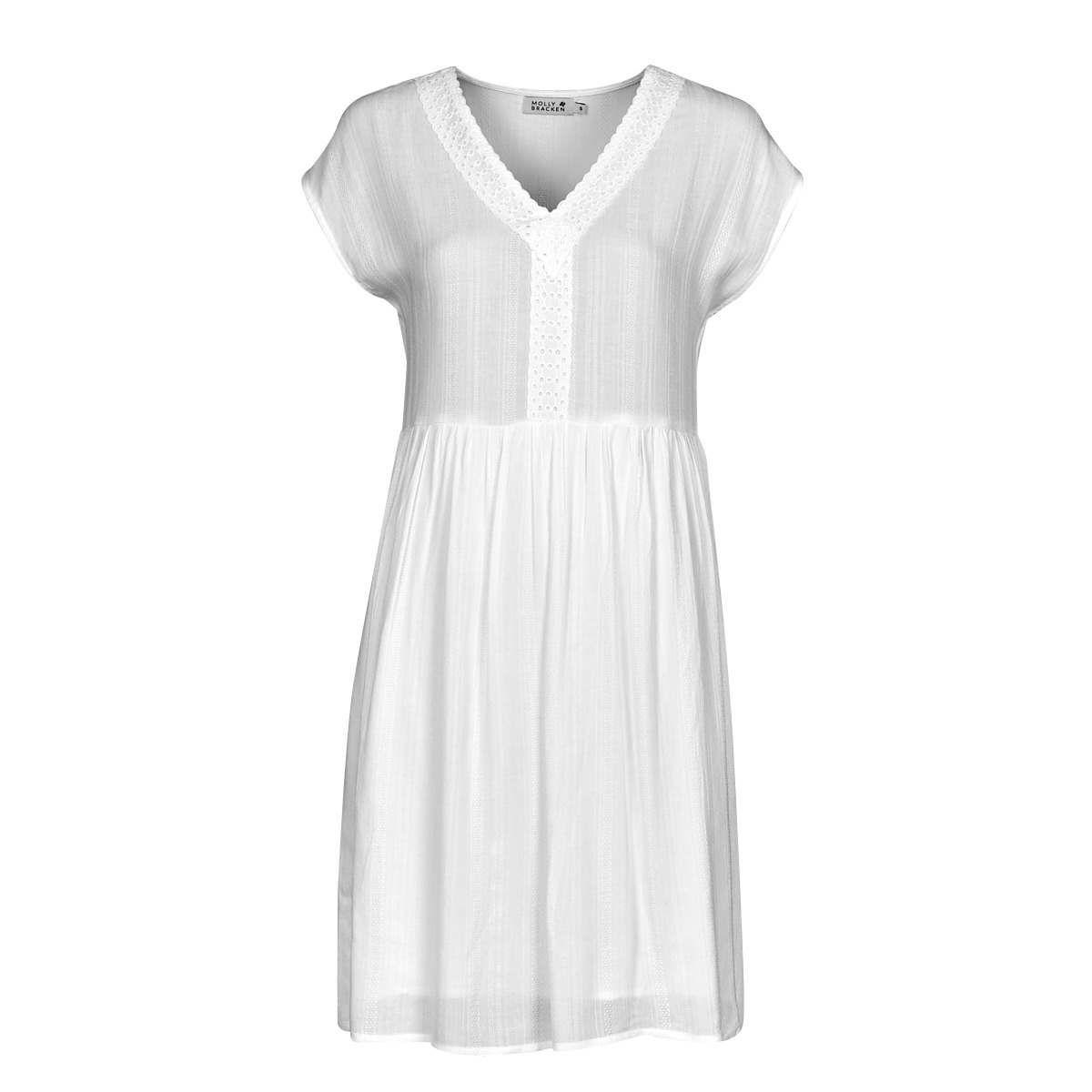 textil Mujer Vestidos cortos Molly Bracken G801AE Blanco