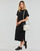 textil Mujer Vestidos largos Calvin Klein Jeans CK RIB LONG T-SHIRT DRESS Negro