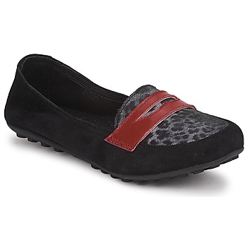 Zapatos Niña Mocasín Mod'8 CELEMOC JUNIOR Negro / Leopardo / Rojo