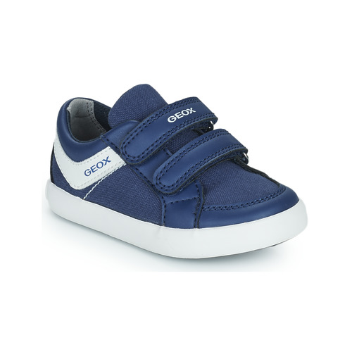 Zapatos Niño Zapatillas bajas Geox B GISLI BOY B Azul / Blanco