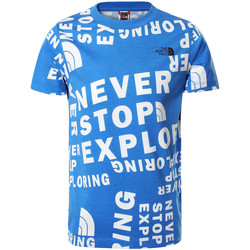 textil Niño Camisetas manga corta The North Face Simple Dome Tee Kids Azul