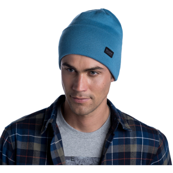 Buff Knitted Hat Niels Azul