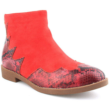 Zapatos Mujer Botines Voga A Ankle boots CASUAL Rojo