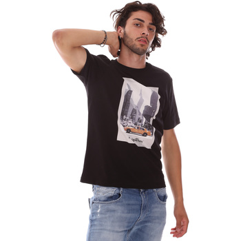 textil Hombre Camisetas manga corta Refrigiwear RM0T25500JE9101 Negro