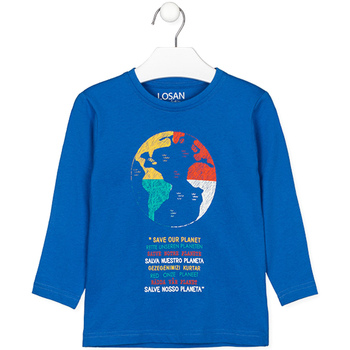 textil Niños Camisetas manga larga Losan 125-1205AL Azul