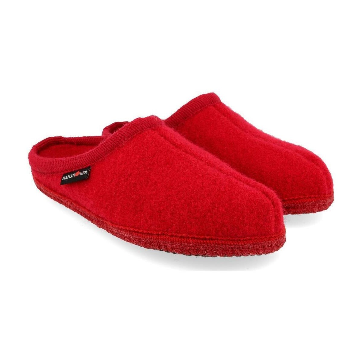 Zapatos Mujer Pantuflas Haflinger 61100185 Rojo