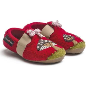 Zapatos Niños Pantuflas Haflinger 48309311 Rojo