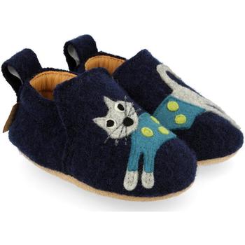 Zapatos Niños Pantuflas Haflinger 65308476 Azul