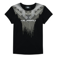 textil Niña Camisetas manga corta Karl Lagerfeld UNITEDE Negro