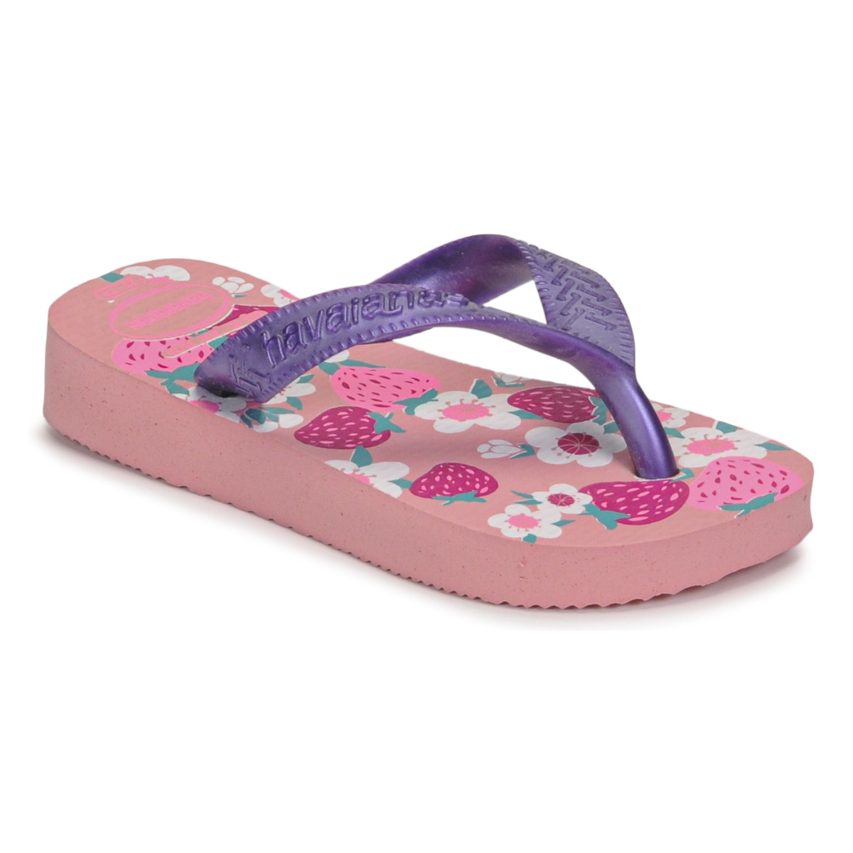 Zapatos Niña Chanclas Havaianas KIDS FLORES Rosa / Violeta