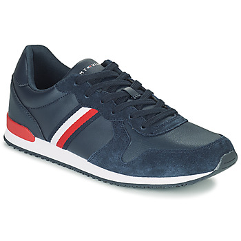 Zapatos Hombre Zapatillas bajas Tommy Hilfiger Iconic Leather Runner Marino