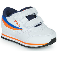 Zapatos Niño Zapatillas bajas Fila ORBIT VELCRO tdl Blanco / Azul / Naranja