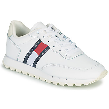 Zapatos Mujer Zapatillas bajas Tommy Jeans Tommy Jeans Leather Runner Blanco