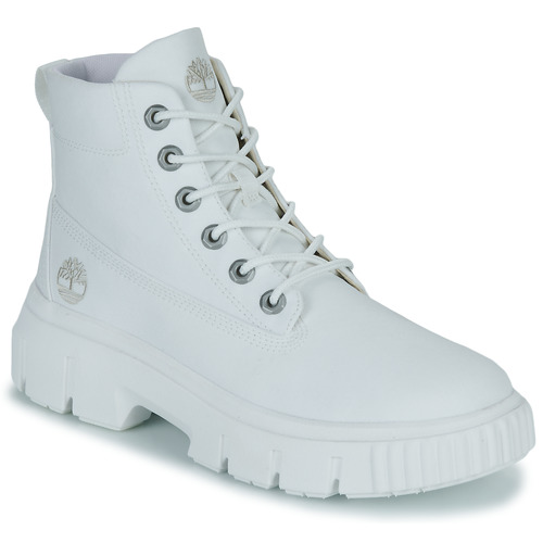 punto fluido Desenmarañar Timberland FABRIC BOOT Blanco - Zapatos Botas de caña baja Mujer 110,00 €