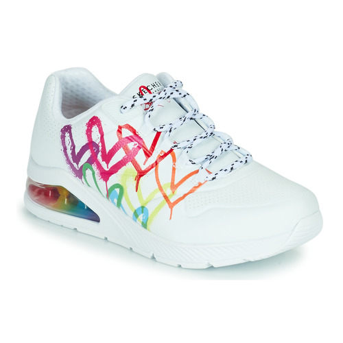 Skechers UNO 2 Blanco / Multicolor - Envío gratis Spartoo.es ! - Zapatos Deportivas Mujer 94,95 €