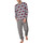 textil Hombre Pijama Admas Pantalones de pijama y top Rombos Gris