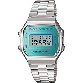 Relojes & Joyas Mujer Relojes digitales Casio A168WEM-2EF, Quartz, 36mm, 3ATM Plata