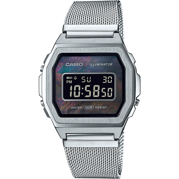 Relojes & Joyas Mujer Relojes digitales Casio A1000M-1BEF, Quartz, 38mm, 3ATM Plata