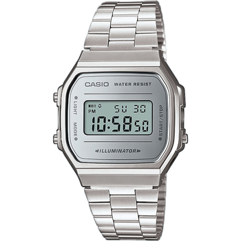 Relojes & Joyas Hombre Relojes digitales Casio A168WEM-7EF, Quartz, 36mm, 3ATM Plata