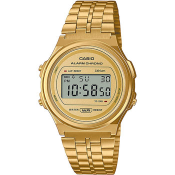 Relojes & Joyas Mujer Relojes digitales Casio A171WEG-9AEF, Quartz, 37mm, 3ATM Oro