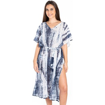 textil Mujer Vestidos Isla Bonita By Sigris Poncho Azul