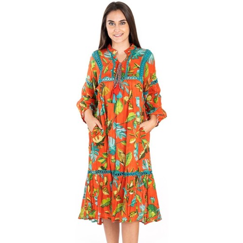 textil Mujer Vestidos Isla Bonita By Sigris Vestido Naranja