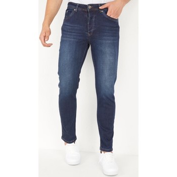 textil Hombre Vaqueros slim True Rise Pantalones Jeans Para Pitillos Azul