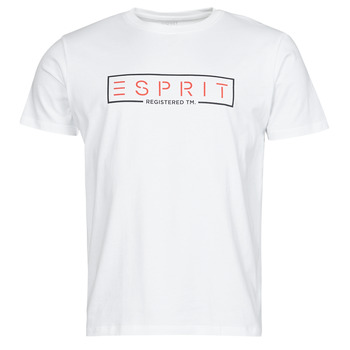 textil Hombre Camisetas manga corta Esprit BCI N cn aw ss Blanco