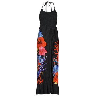 textil Mujer Vestidos largos Desigual VEST_POMELO Negro / Multicolor
