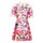 textil Mujer Vestidos cortos Desigual VEST_BURDEOS Multicolor