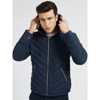 textil Hombre Chaquetas Guess M1RL15 WDN20 FITTED HDD JKT-G77G SUITING BLUE Azul