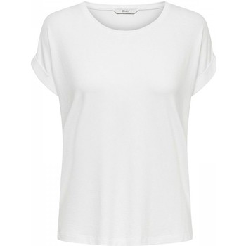 textil Mujer Tops y Camisetas Only 15106662 MONSTER-WHITE Blanco