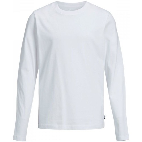 textil Niño Tops y Camisetas Jack & Jones 12197050 ORGANIC TEE-WHITE Blanco