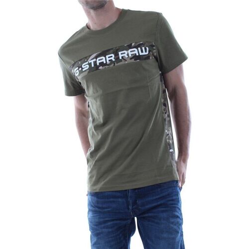 textil Hombre Tops y Camisetas G-Star Raw D12868 336 GRAPHIC 7-724 SAGE Verde
