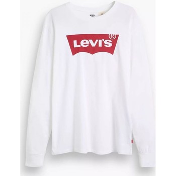 textil Hombre Tops y Camisetas Levi's 36015 0010 - LONG SLEEVE TEE-BRIGHT WHITE Blanco