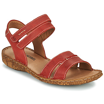 Mocasines Maliparmi de Cuero de color Rojo sandalias y chanclas de Mocasines Mujer Zapatos de Zapatos planos 