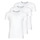 textil Hombre Camisetas manga corta Polo Ralph Lauren CREW NECK X3 Blanco / Blanco / Blanco