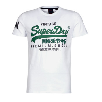 textil Hombre Camisetas manga corta Superdry VL TEE Blanco