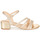 Zapatos Mujer Sandalias Cosmo Paris ZEDI-GLIT Platino