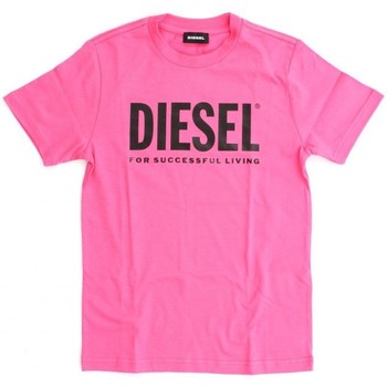 textil Niños Tops y Camisetas Diesel 00J4P6 00YI9 TJUSTLOGO-K369 Rosa