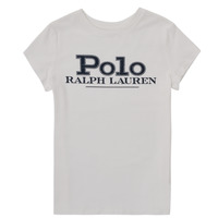 textil Niña Camisetas manga corta Polo Ralph Lauren CIMEZO Blanco